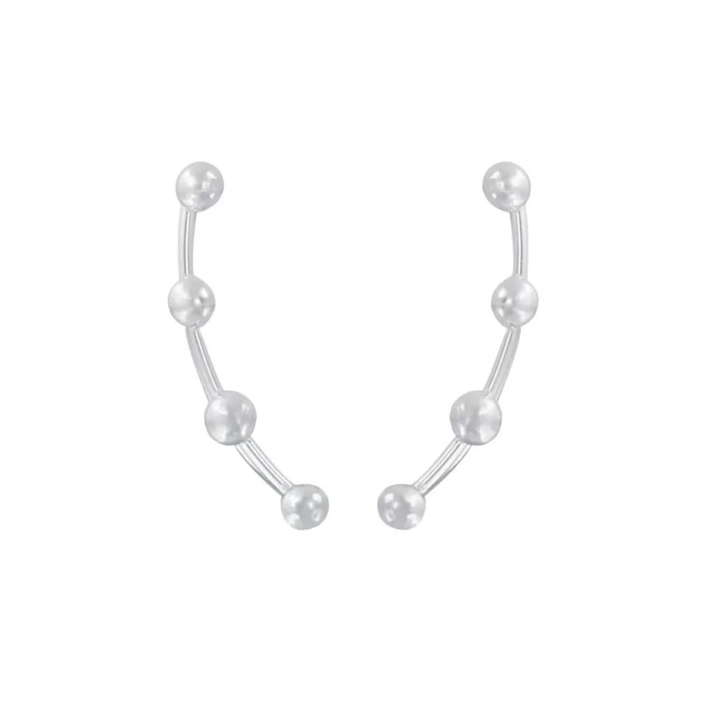 Sterling Silver 4 Dots Ear Pin